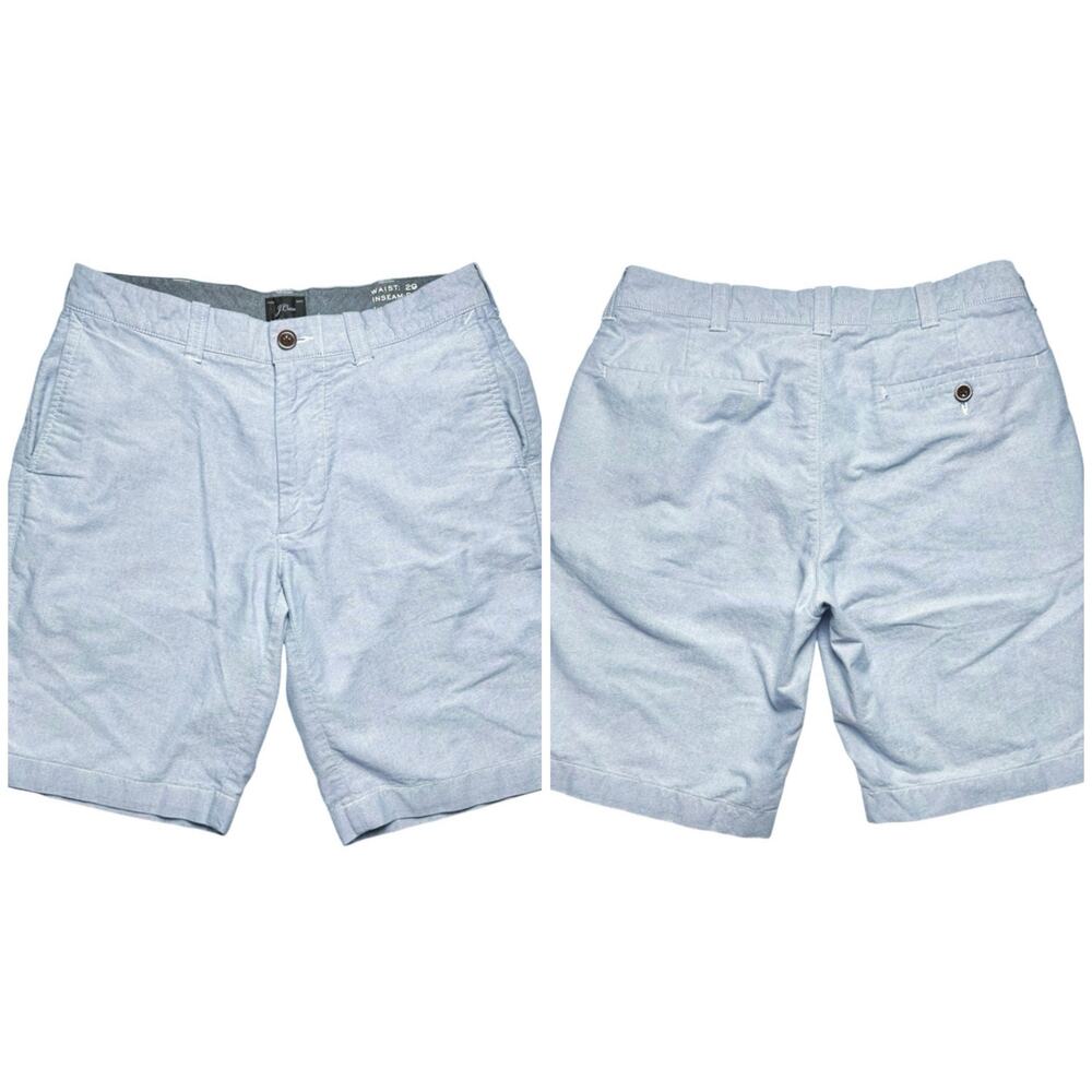 J. Crew | Men | Blue Classic Coastal Core 9 Inch Cotton Shorts | Size 29
